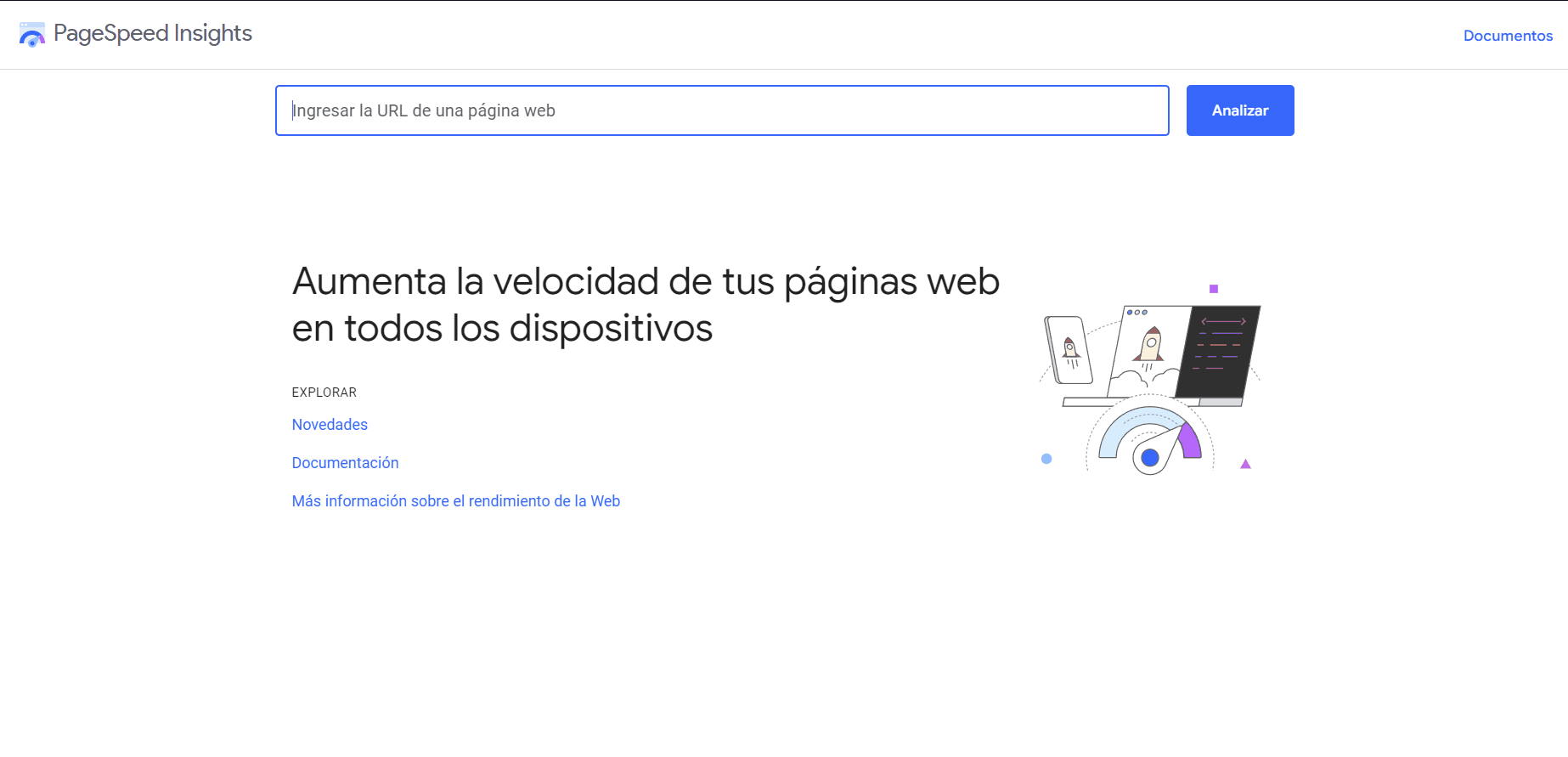 analisis en pagespeed